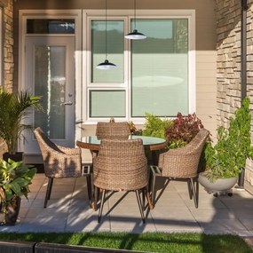 KÉSZLET 2x LED napelemes függesztett lámpa LED/6W/3,7V 2000 mAh IP44 + DO