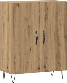 vidaXL kézműves tölgy színű szerelt fa tálalószekrény 69,5x34x90 cm