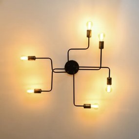 LED Felületre szerelhető csillár TUBE 6xE27/15W/230V