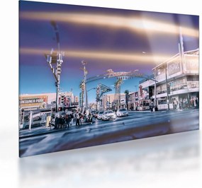 Kép egy utcáról Las Vegasban (üvegen) (70x50 cm)
