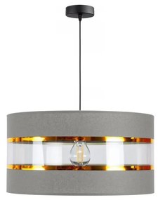 Csillár zsinóron LIND 1xE27/60W/230V szürke