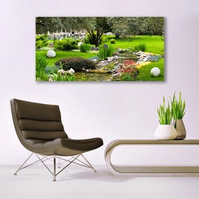 Vászonkép Fa Nature Garden Flowers 100x50 cm