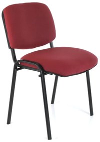 Viva N konferencia szék, fekete lábak, piros
