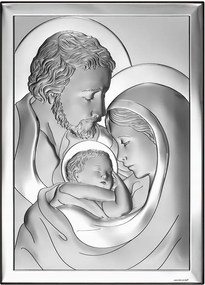 Ingyenes gravírozás Ezüst Kép Szent Család képe ajándékba