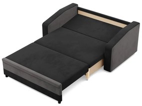 Hewlet kanapé, szövet anyag, fekete - szürke