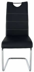 Étkezőszék Abalia New (fekete + króm). 808094