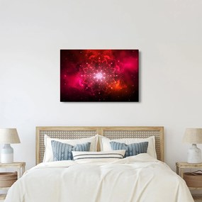 Piros absztrakció képe (90x60 cm)