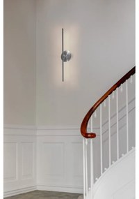 Ezüstszínű fém LED dimmelhető fali lámpa Omni Wall – UMAGE