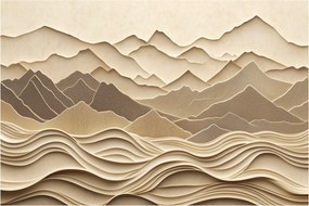 Kép - 3D hegyvonalak (90x60 cm)