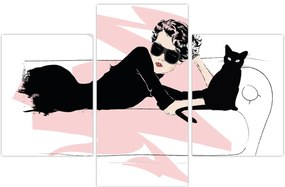 Kép - Fashion lady (90x60 cm)