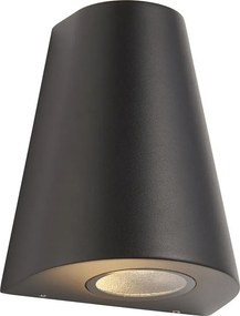 ENDON 96905 HELM Modern Kültéri Fali Lámpa Fekete, Átlátszó LED IP44