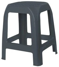 DESIGN műanyag szék, antracit, 41 x 35 x 46 cm