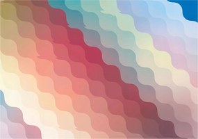 Flizelin fotótapéta Pasztell absztrakt hullámok színátmenetes 250x175 +ragasztó