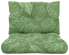 2 db levélmintás oxford szövet raklappárna