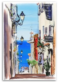 Gario Vászonkép Olaszország Street Walking View - Irina Sadykova Méret: 60 x 90 cm