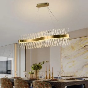 LED állítható fényerejű kristály csillár kábellel LED/95W/230V + DO