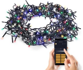 Solight 1V13-WIFI - 400 LED-es karácsonyi fényfüzér, 8 funkció, 25m, Wi-Fi IP44