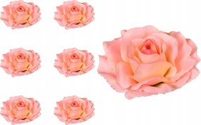 Rózsa fej Sonia rózsaszín 6PCS művirág nád