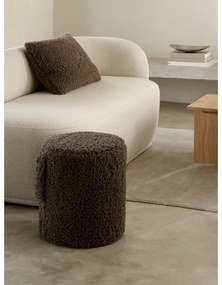 Sötétbarna buklé puff Teddy – Blomus