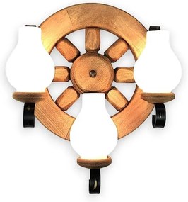 Brilagi - Fali lámpa ROATA APLICA 3xE14/40W/230V bükkfa