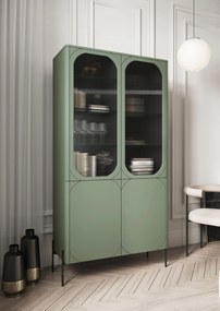 Sonatia vitrin 100 4D - olívazöld