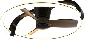 TRIO R64262132 STOCKHOLM Ventilátoros lámpa Fekete LED IP20