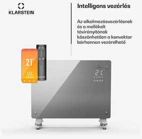 Bansin Crystal Smart Kovektor 1500, 1500 W, Alkalmazás, 5- 50 °C, LED kijelző, Érintőképernyő