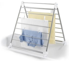 WENKO 3772020100 - PROFI szárítóállvány 65x150 cm rozsdamentes acél/ezüst/fehér