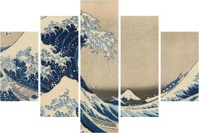 Kép - Katsushika Hokusai, Under the Wave off Kanagawa, reprodukciók (150x105 cm)