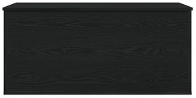Tárolódoboz Fedéllel Fekete Tölgy 100x42x46 cm Mérnöki Fa