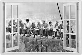 Poszterek 60x40 Munkások a gerendán Ebéd