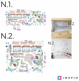 INSPIO Falmatricák a vonatokról - kisfiú falmatrica