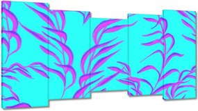 Vászonképek 150x80 Modern levél minta