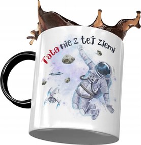 Fekete Bögre Apák Napjára Ajándék Nyomtatott Fotóval