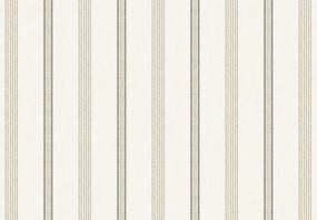 Parato Cristiana Masi Top Stripes Linen bézs-zöld csíkos vlies tapéta – 38427