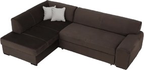 Ülőgarnitúra, barna, balos, MINERVA