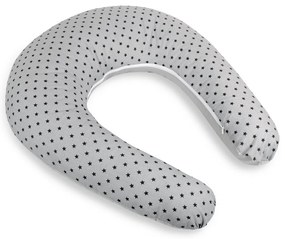 Bellatex Csillagok szoptatós párnahuzat szürke, 180 cm
