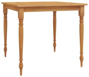 Tömör tíkfa Batavia asztal 85 x 85 x 75 cm