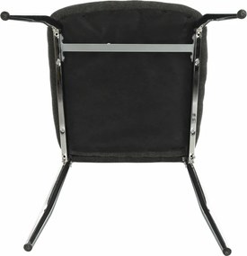 Étkezőszék, szürkésbarna szövet/króm, OLIVA NEW