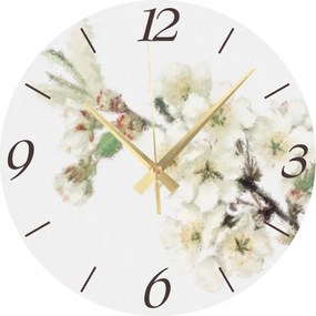 Falióra dekoratív nyomtatás Festett virágok 45 cm
