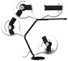 Paulmann 78912 - LED 10,6W állítható asztali lámpa FLEXBAR 230V 3000/4000/6500K