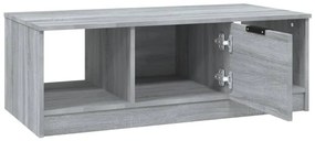 Szürke sonoma színű szerelt fa dohányzóasztal 102 x 50 x 36 cm