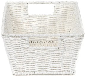 Compactor ETNA kézzel kötött kosár, 31 x 24x 14 cm, fehér