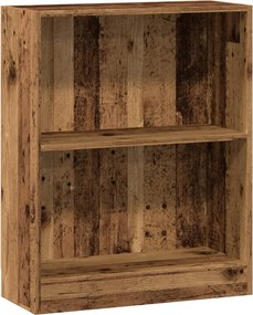 vidaXL antik fa színű szerelt fa könyvespolc 60 x 24 x 76 cm