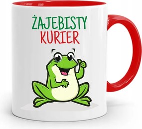 Piros Bögre Futárnak Békás Futár nyomott mintával