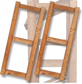 2x Láb fa oldalsó keret Lsr polchoz 85,8 cm magas Stabil