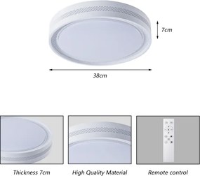 BRILAGI - Dimmelhető KREON mennyezeti LED lámpa 54W/230V 3000-6000K fehér átm. 38 cm + távirányító