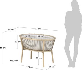 Leonela kiságy, 40 x 75 cm - Kave Home