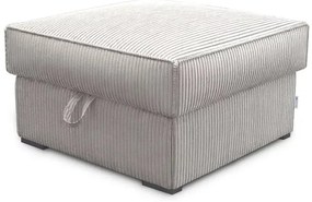 Világosbézs puff SMART COSARO tárolóval 65x65 cm