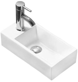 Mexen Inez munkalapba épített mosdó 45 x 25 cm, Fehér - 21434500R